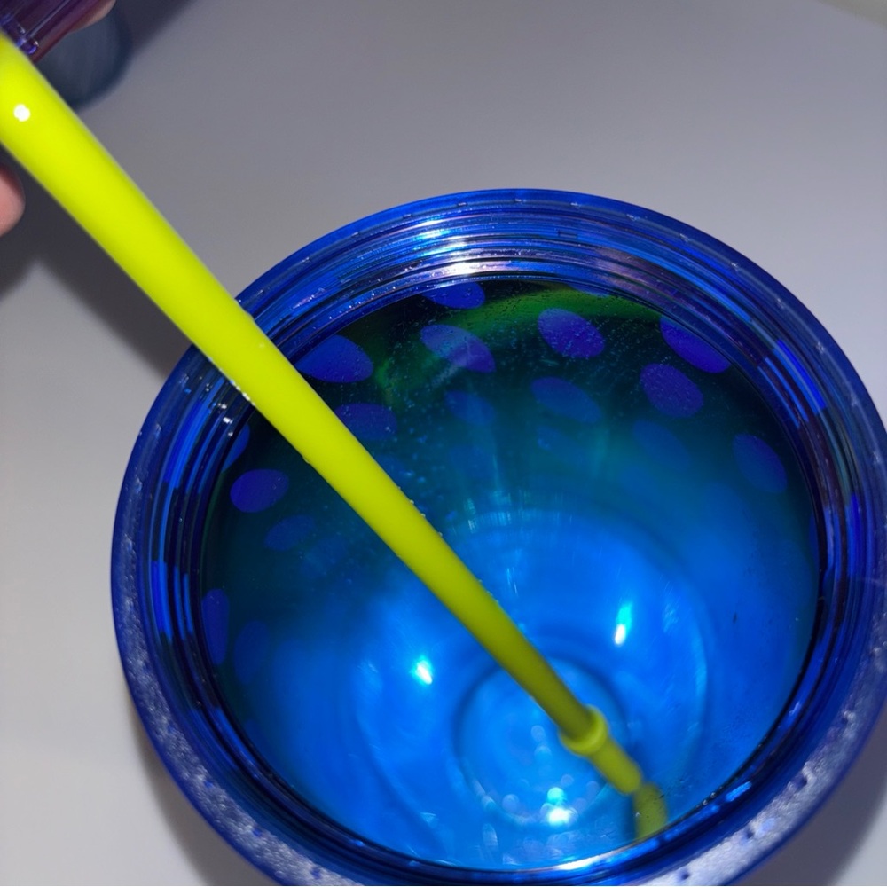 Starbucks Limited Edition Neon Tropical Tumbler with Straw 24oz - Picture 6 of 7